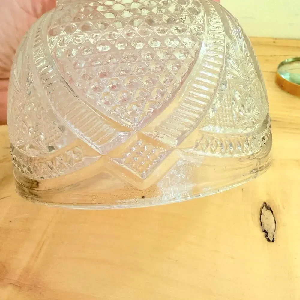 Antiq 1898 EAPG Glass Domed Butter Dish Early American Pattern Cheese Dish
